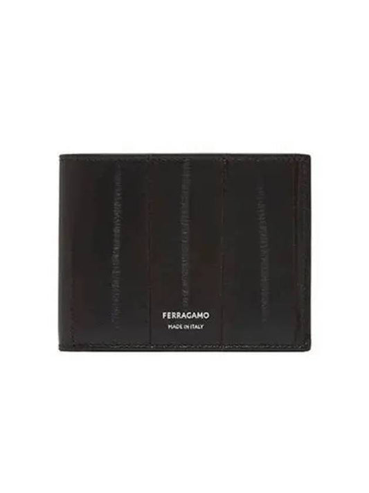 Eel Skin Half Wallet Brown - SALVATORE FERRAGAMO - BALAAN 2