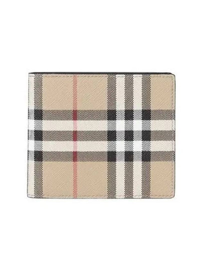 Vintage Check Half Wallet Beige - BURBERRY - BALAAN 2