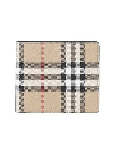 Half wallet vintage check beige - BURBERRY - BALAAN 1