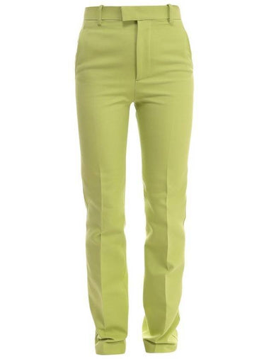 Bag Triangular Loop Cotton Straight Pants Lime - BOTTEGA VENETA - BALAAN 1