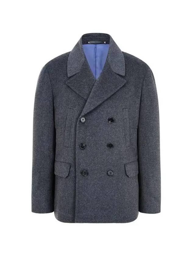 Soft cashmere wool double peacoat charcoal gray 271837 - PAUL SMITH - BALAAN 1