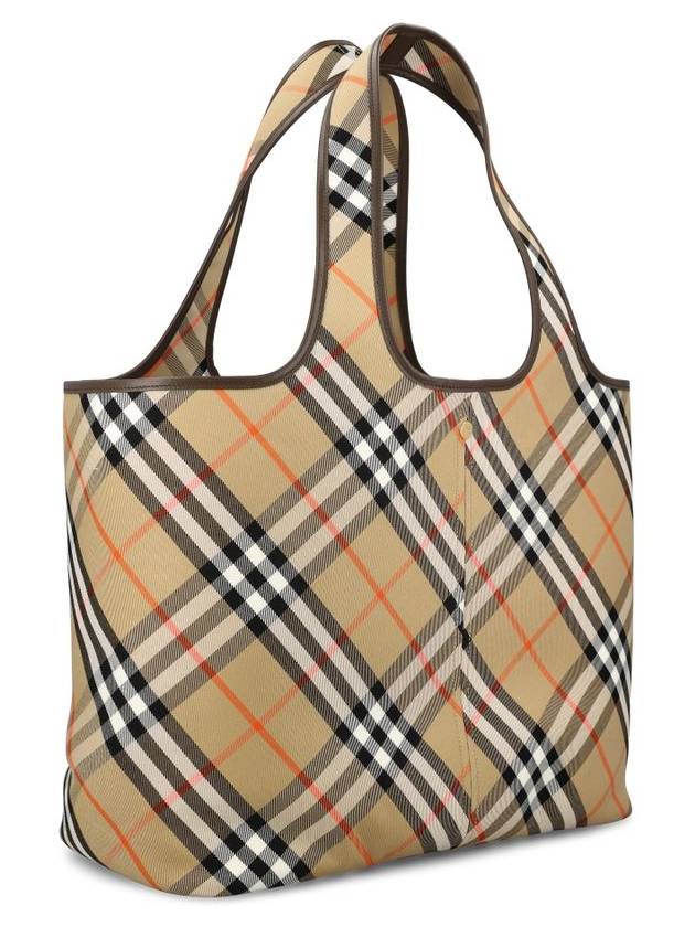 Check Medium Tote Bag Sand - BURBERRY - BALAAN 4