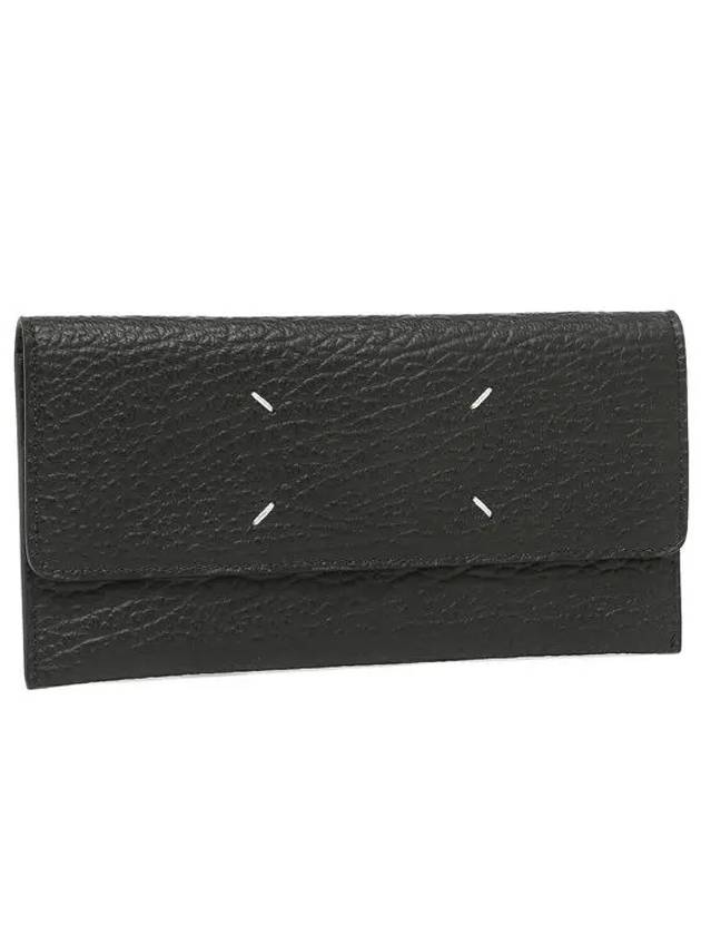 Signature Stitch Hand Strap Long Wallet Black - MAISON MARGIELA - BALAAN 2