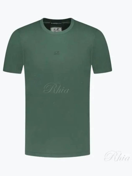 70/2 Mercerized Jersey Logo Short Sleeve T-Shirt Green - CP COMPANY - BALAAN 2