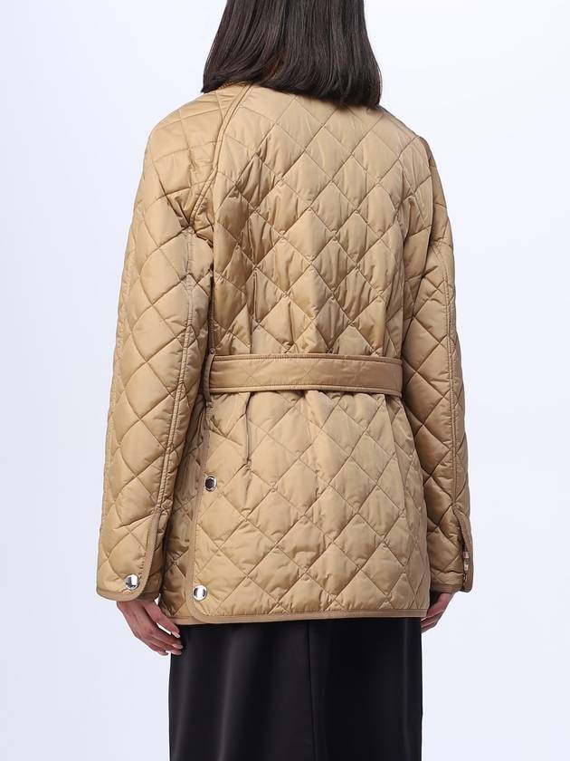 Diamond Quilted Nylon Jacket Beige - BURBERRY - BALAAN 6