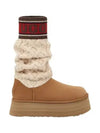 Classic Sweater Letter Winter Boots Chestnut - UGG - BALAAN 1