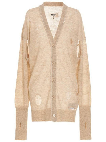 MM6 Cardigan Beige - MAISON MARGIELA - BALAAN 1