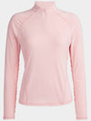 Women's Golf Silky Tech Nylon Ruched Quarter Zip Pullover Pink - G/FORE - BALAAN 2