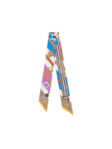 Brides et Gris-Gris Twilly Scarf Cyclamen Blue - HERMES - BALAAN 1