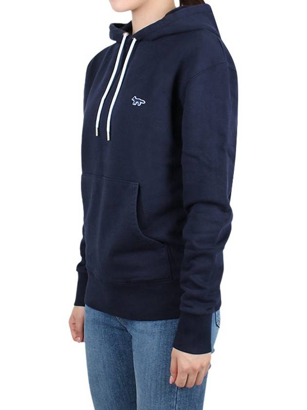 Navy Fox Patch Classic Cotton Hoodie Navy - MAISON KITSUNE - BALAAN 7