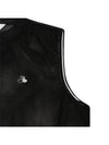 Shoulder shirring point full open mesh vest 9843LZVPBLACK - BLACK&WHITE - BALAAN 3