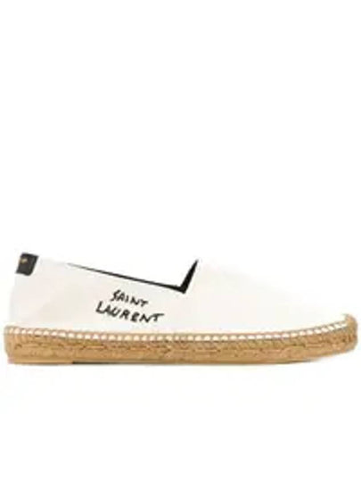 Women's Monogram Canvas Espadrilles Beige - SAINT LAURENT - BALAAN 2