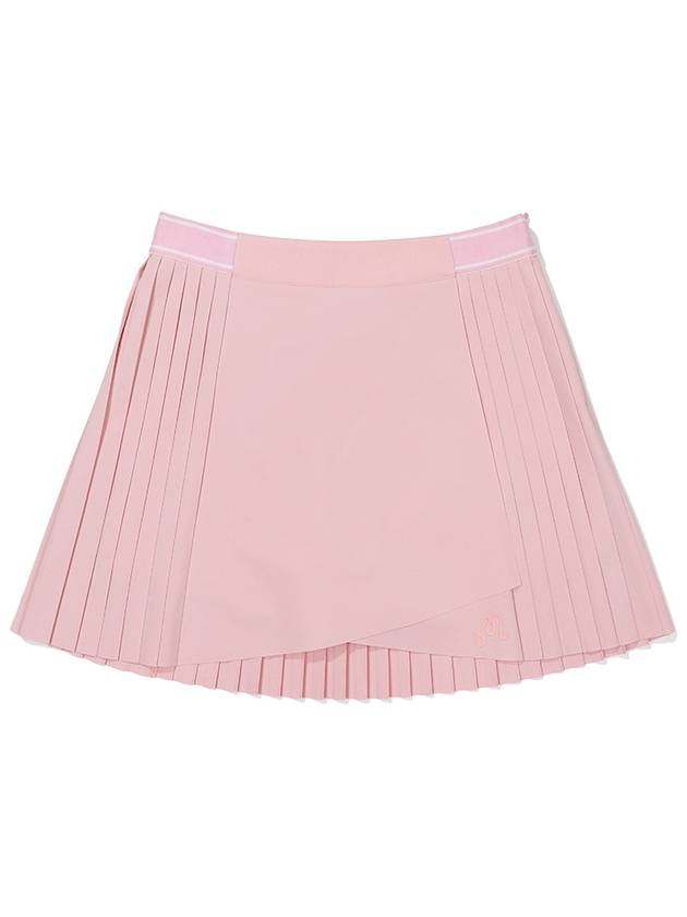 Side pleated skirt PINK WOMAN - MALBON GOLF - BALAAN 1