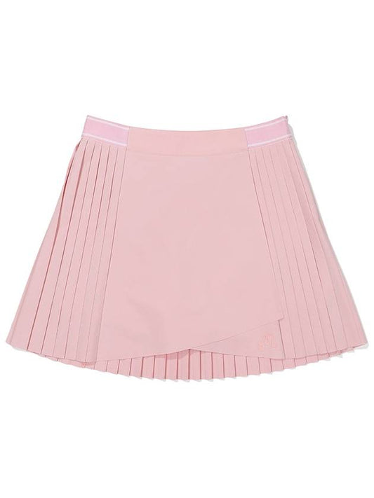 Side pleated skirt PINK WOMAN - MALBON GOLF - BALAAN 1