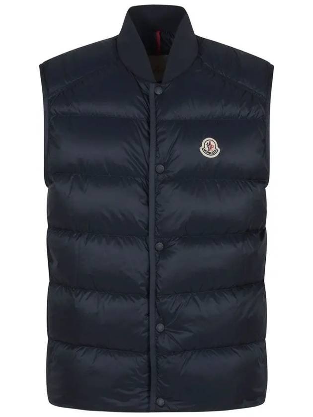 SEROT Logo Patch Padded Vest Navy 1A001 56 5967G 776 - MONCLER - BALAAN 1