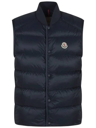 SEROT Logo Patch Padded Vest Navy 1A001 56 5967G 776 - MONCLER - BALAAN 1