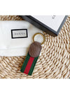 Ophidia Keychain Green And Red Web Stripe - GUCCI - BALAAN 4