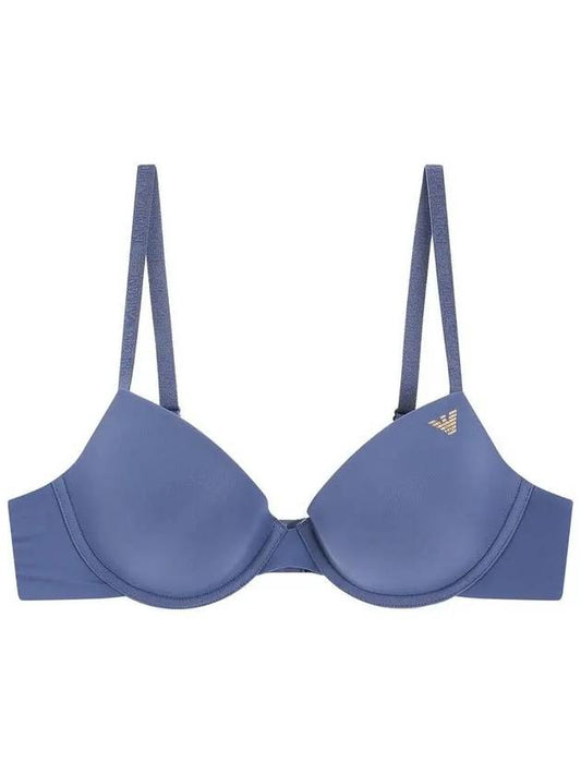 UNDERWEAR Women's Metallic Logo Bonding Seamless Push-Up Bra Indigo - EMPORIO ARMANI - BALAAN 1