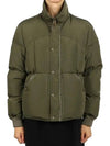 Nylon Funnel High Neck Padding Down Jacket Green - TOM FORD - BALAAN 2