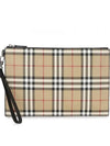 Vintage Check Clutch Bag Beige - BURBERRY - BALAAN 2