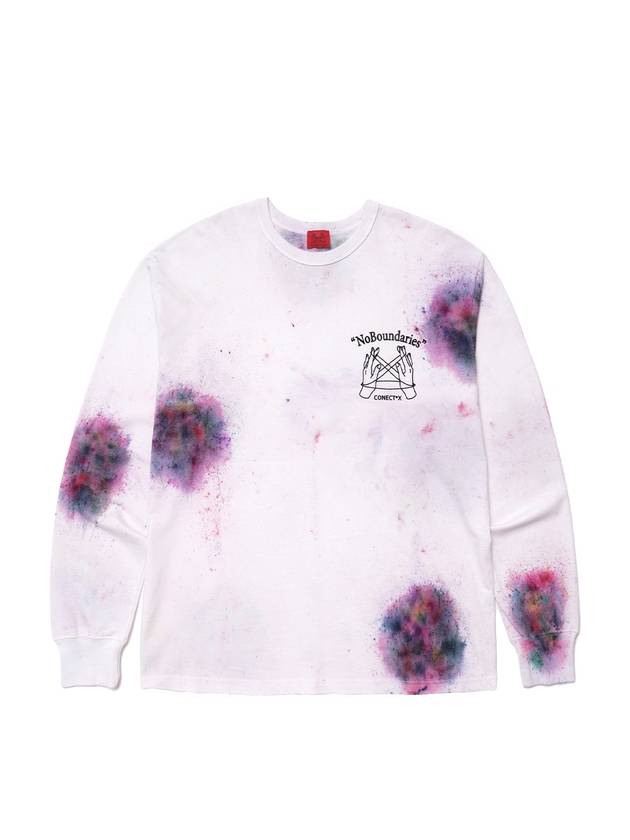 Hand Spray Dyed Long Sleeve White - CONECTX - BALAAN 1