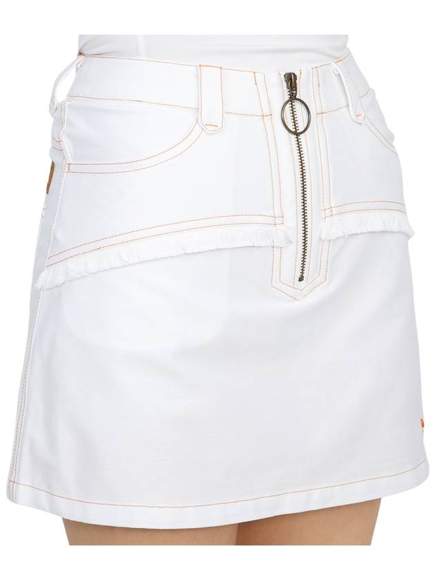 Women's Second Jersey Skirt White - HORN GARMENT - BALAAN 10