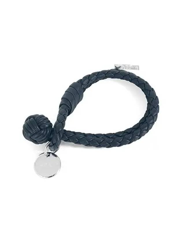 Intrecciato Double Weaving Bracelet Navy - BOTTEGA VENETA - BALAAN 3