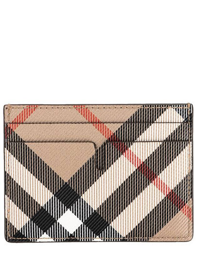 Check Card Case Wallet Beige - BURBERRY - BALAAN 2