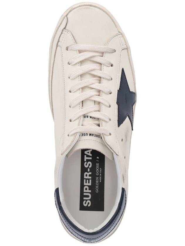 Superstar Beige Night Blue Heel Tab Sneakers - GOLDEN GOOSE - BALAAN 6