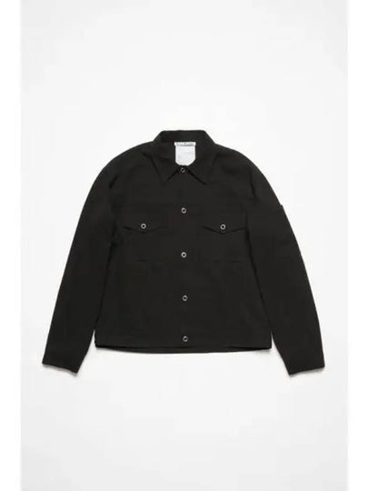 Classic Collar Long Sleeve Jacket Black - ACNE STUDIOS - BALAAN 2