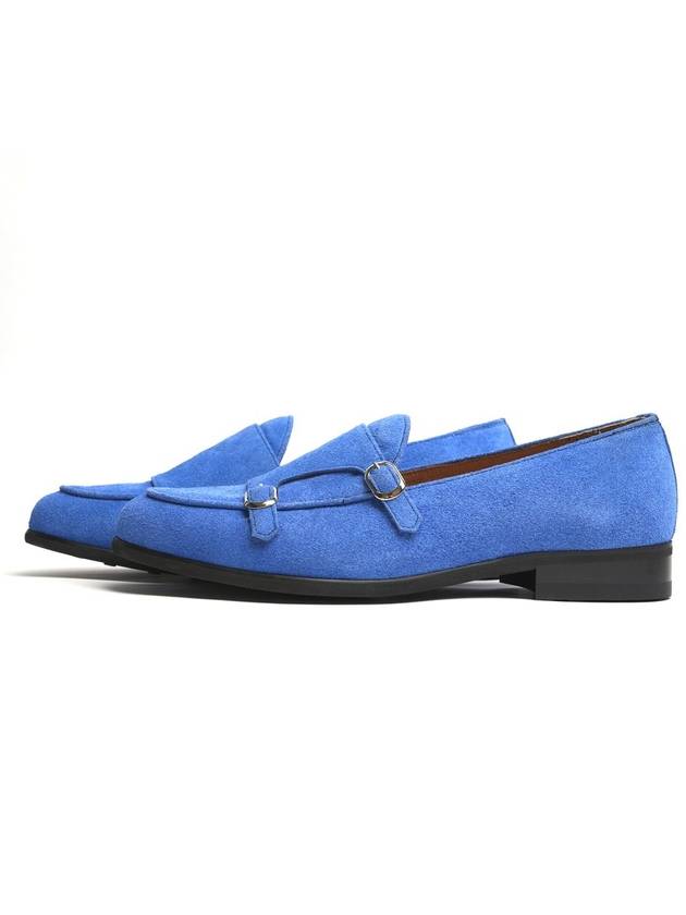 Chico Suede Double Monk Strap Sky Blue - FLAP'F - BALAAN 3