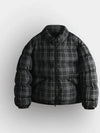 Signature puffer short padded jacket check - INDUST - BALAAN 2