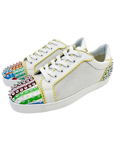 Spike Olato Low Top Sneakers White - CHRISTIAN LOUBOUTIN - BALAAN 2