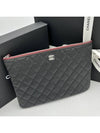 Classic Medium New Clutch Caviar Black Silver A82545 - CHANEL - BALAAN 8