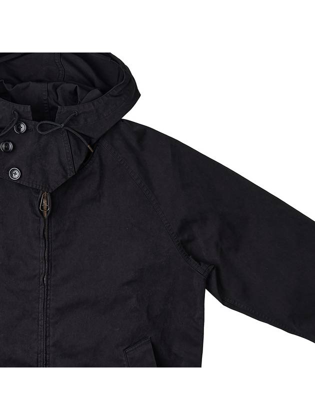 Garment Dye Zip-Up Hooded Jacket Black - TEN C - BALAAN 5