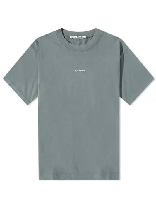 Small Logo Short Sleeve T-Shirt Cedar Green - ACNE STUDIOS - BALAAN 1