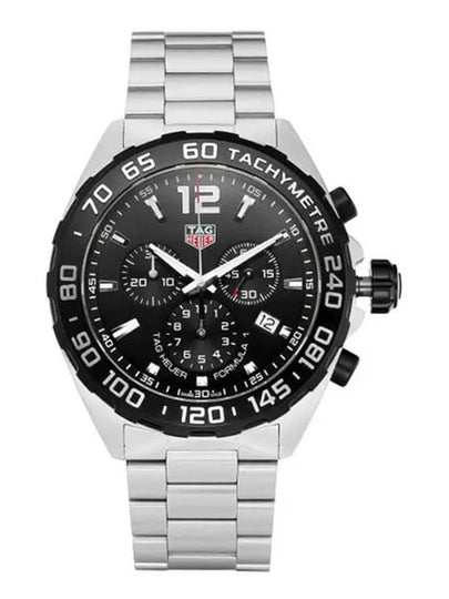 Formula 1 Chrono Quartz 43 MM Metal Watch Black Silver - TAG HEUER - BALAAN 2