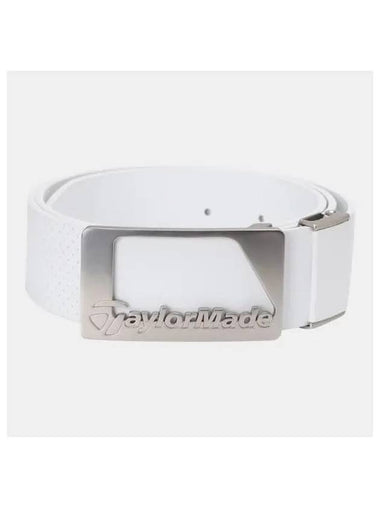 APPAREL Men s Lettering Logo Hook Cowhide Belt TMABNF631 101 - TAYLORMADE - BALAAN 1