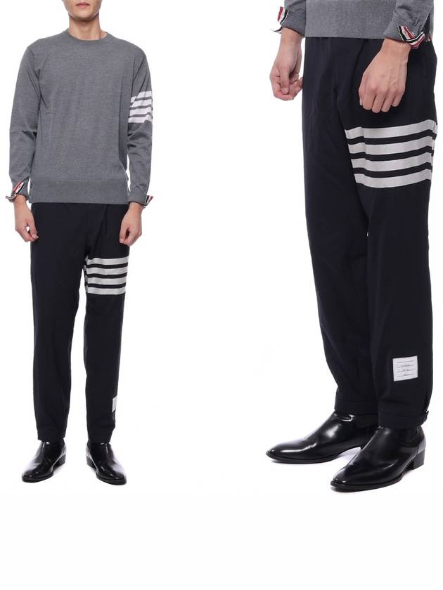 4 Bar Stripe Plain Weave Track Pants Navy - THOM BROWNE - BALAAN 3