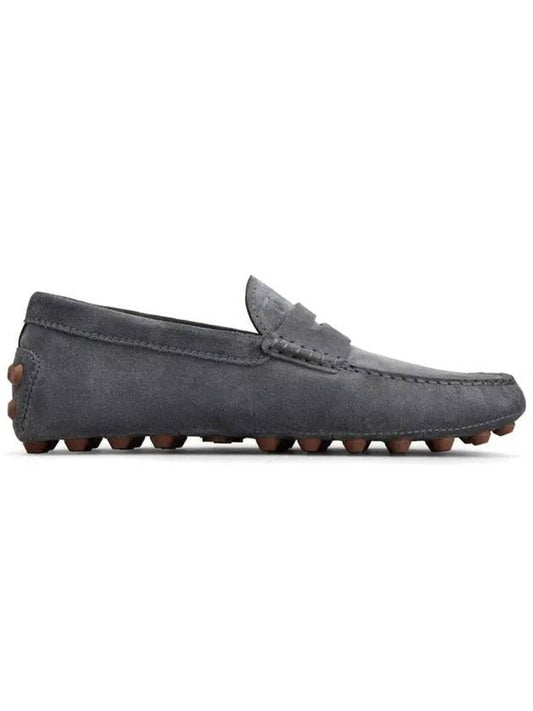Gommino Bubble Suede Driving Shoes Grey - TOD'S - BALAAN 2