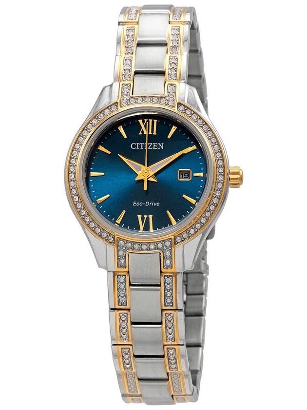 Citizen Silhouette Crystal Blue Dial Ladies Watch FE1234-50L - CITIZEN - BALAAN 1