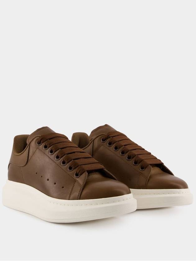 Oversized Sneakers - Alexander McQueen - Leather - Khaki - ALEXANDER MCQUEEN - BALAAN 2