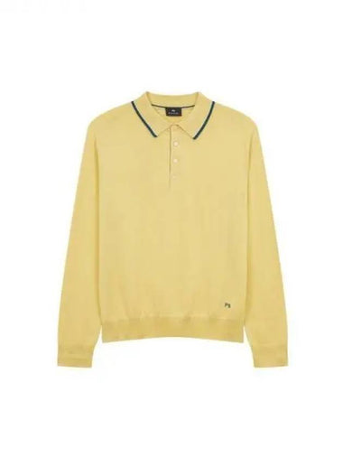 PS color combination line wool polo knit yellow 271307 - PAUL SMITH - BALAAN 1