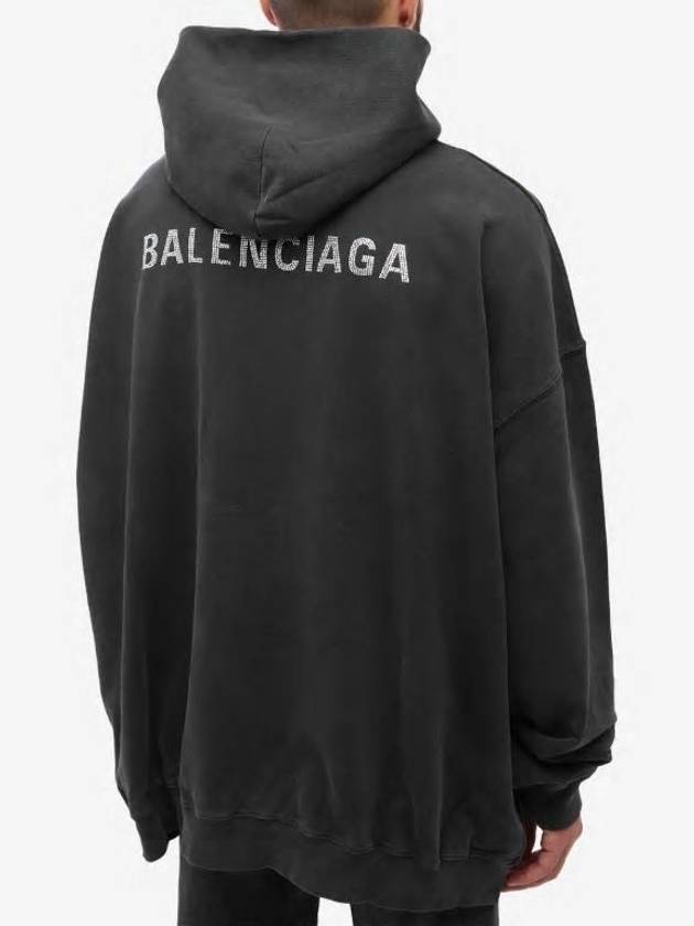 Back Logo Hooded Top Black - BALENCIAGA - BALAAN 3