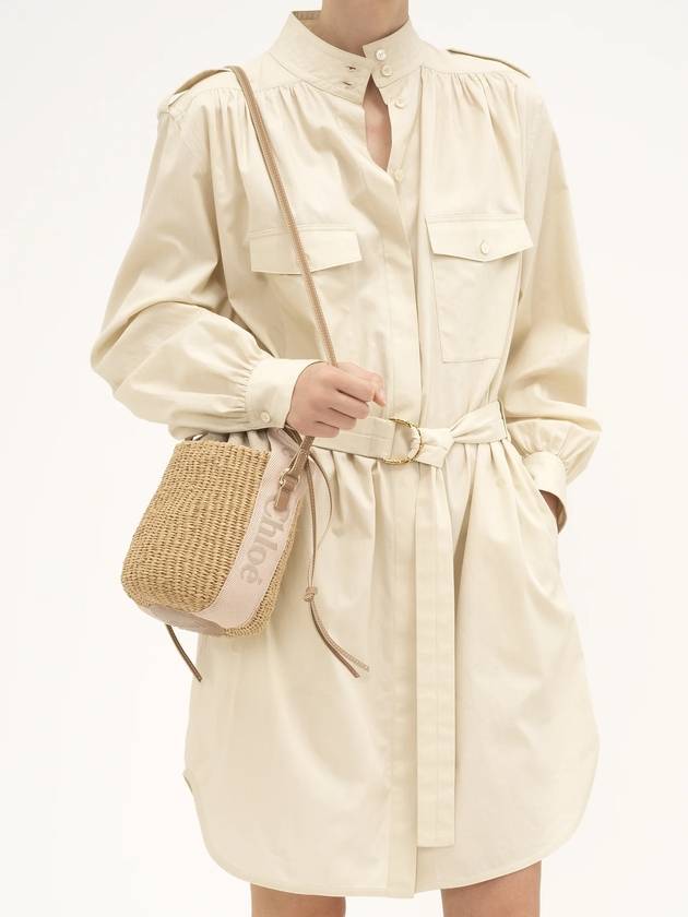 Woody Small Bucket Bag Beige - CHLOE - BALAAN 7