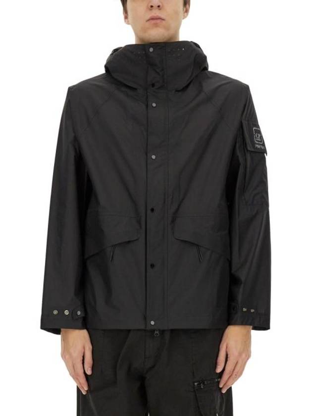 Hooded Jacket Black - CP COMPANY - BALAAN 1