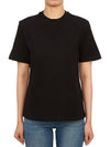 Logo Crew Neck Short Sleeve T-Shirt Black - SALVATORE FERRAGAMO - BALAAN 2