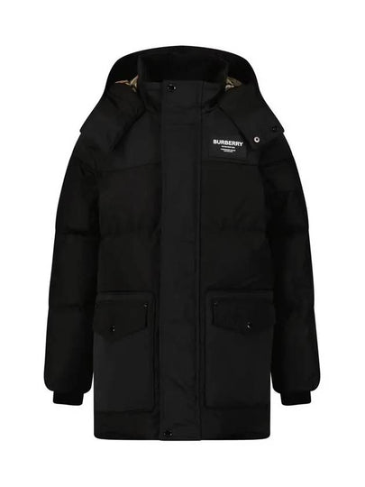 Kids Hooded Padding Black - BURBERRY - BALAAN 2