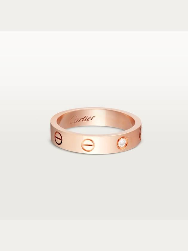 Love Wedding Band Diamond Ring Rose Gold - CARTIER - BALAAN 3