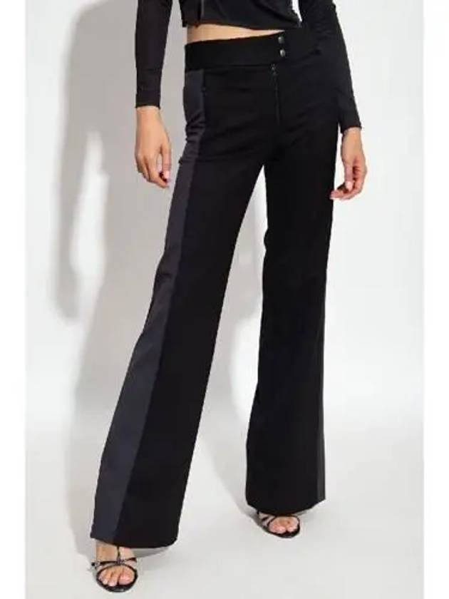 P Pretty Regular Fit Flare Straight Pants Black - DIESEL - BALAAN 4